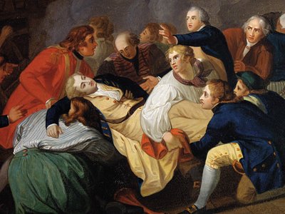 Der Tod von Lord Robert Manners von Thomas Stothard